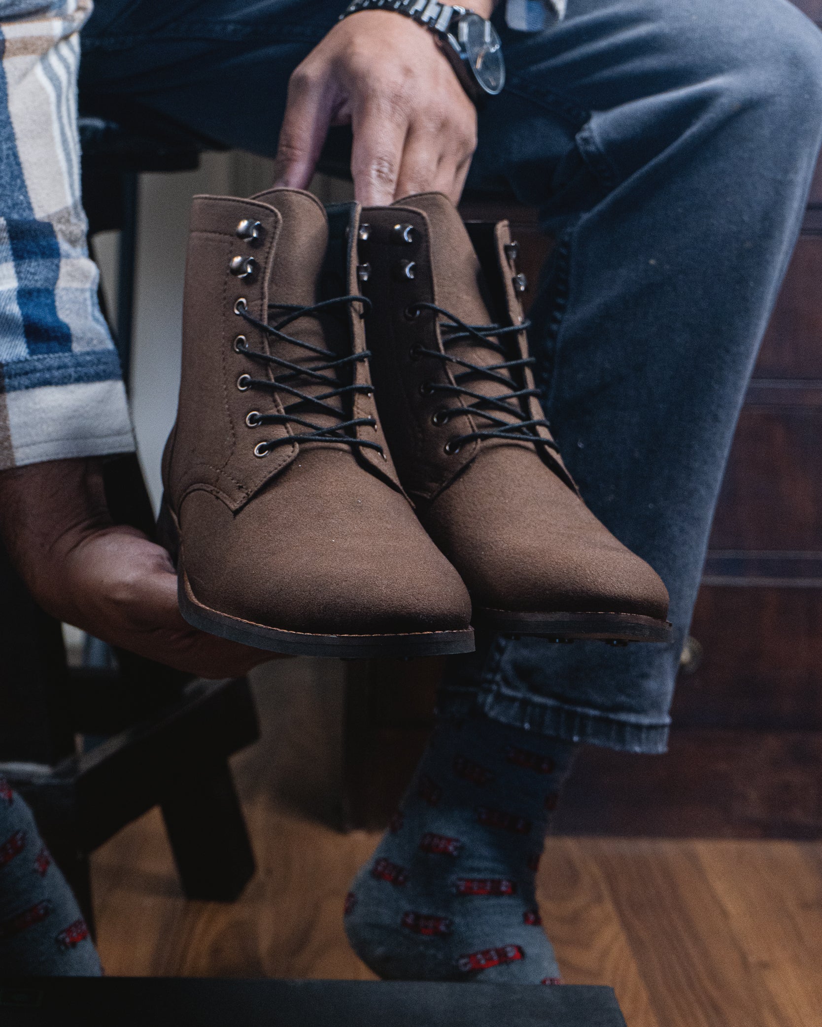 Ambassador Brown Suede Boots - Image 3