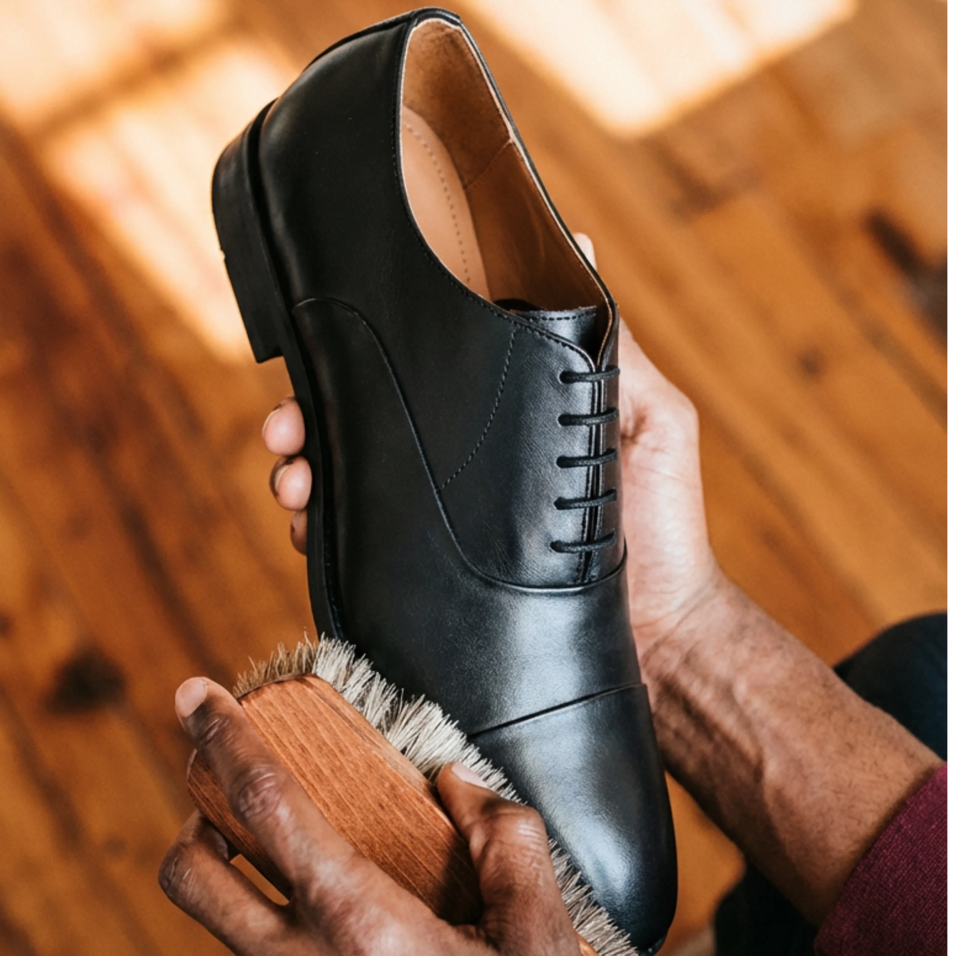 Besro Black Oxford Shoes - Image 2
