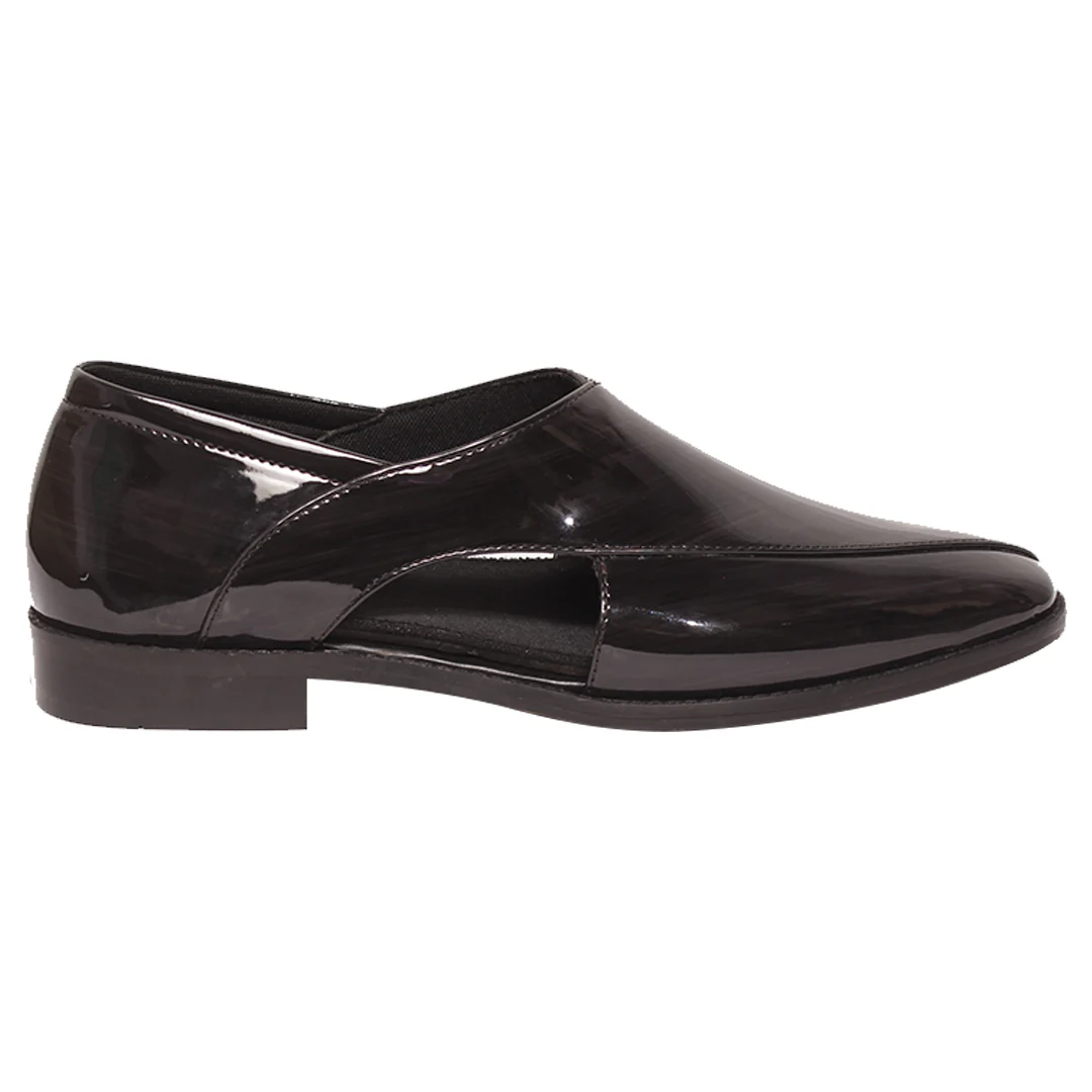 The Dapper(Black Patent Sandals) - Image 3