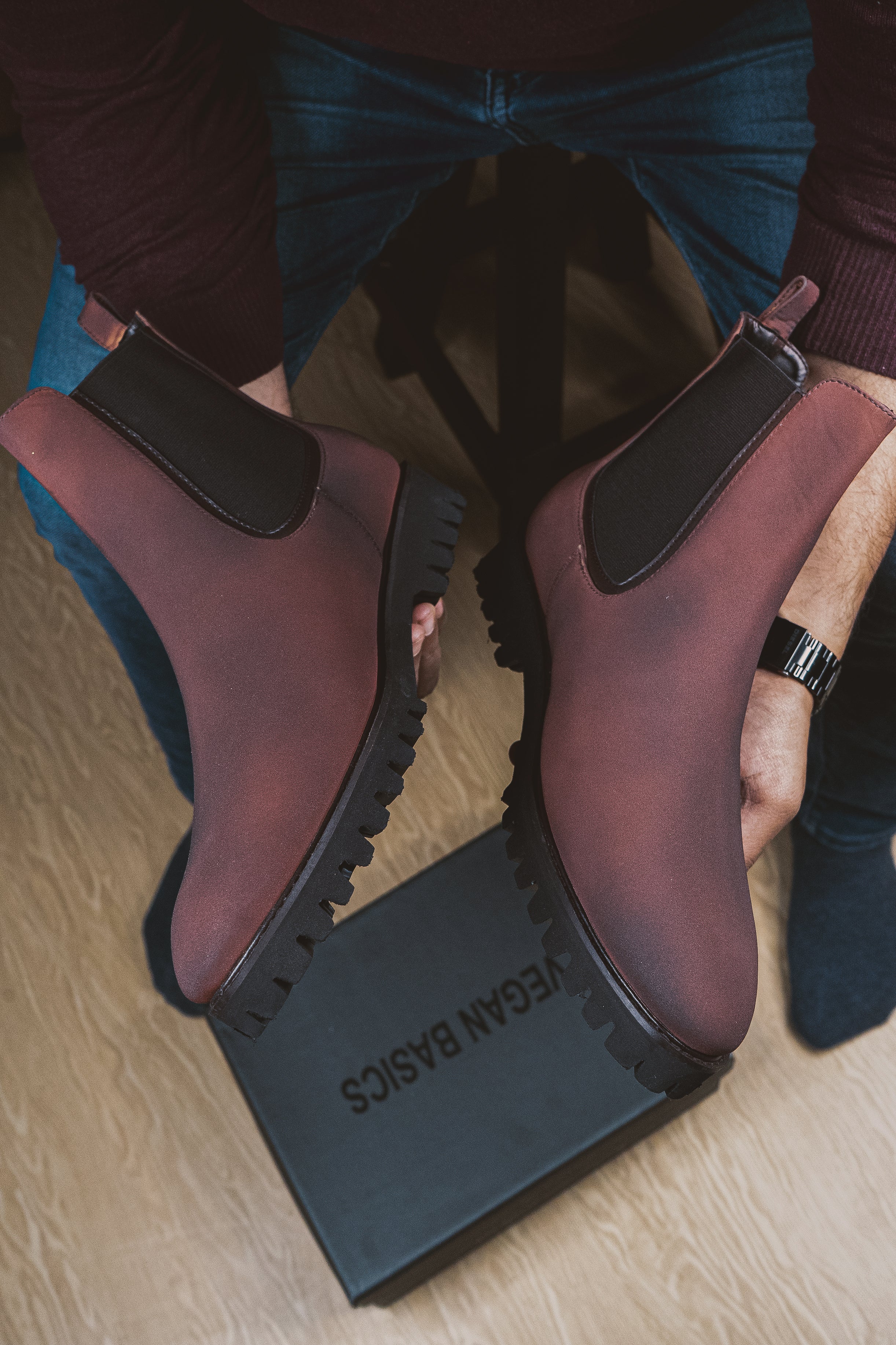 Brigadier Dark Burgundy Boots - Image 10