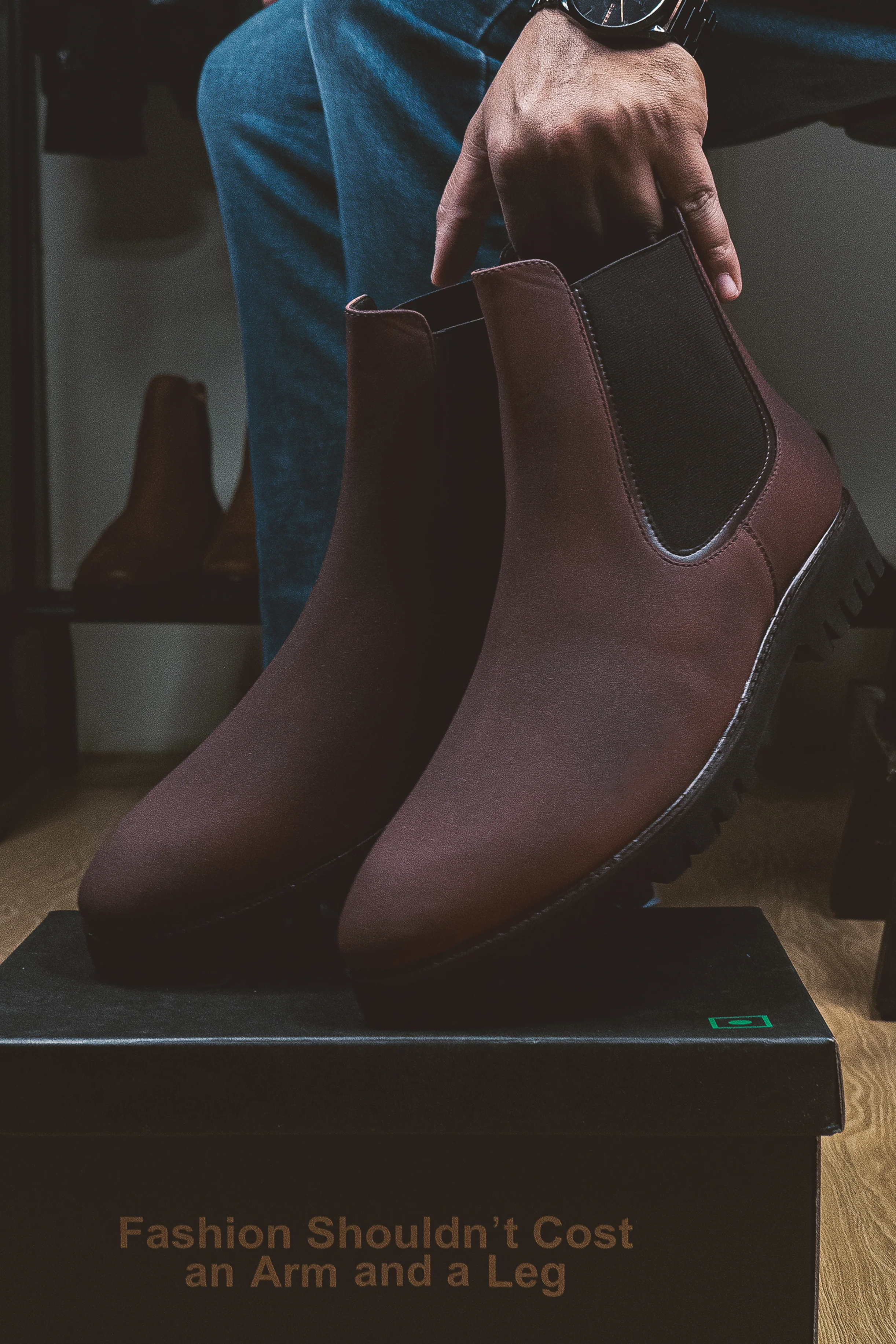Brigadier Dark Burgundy Boots - Image 3