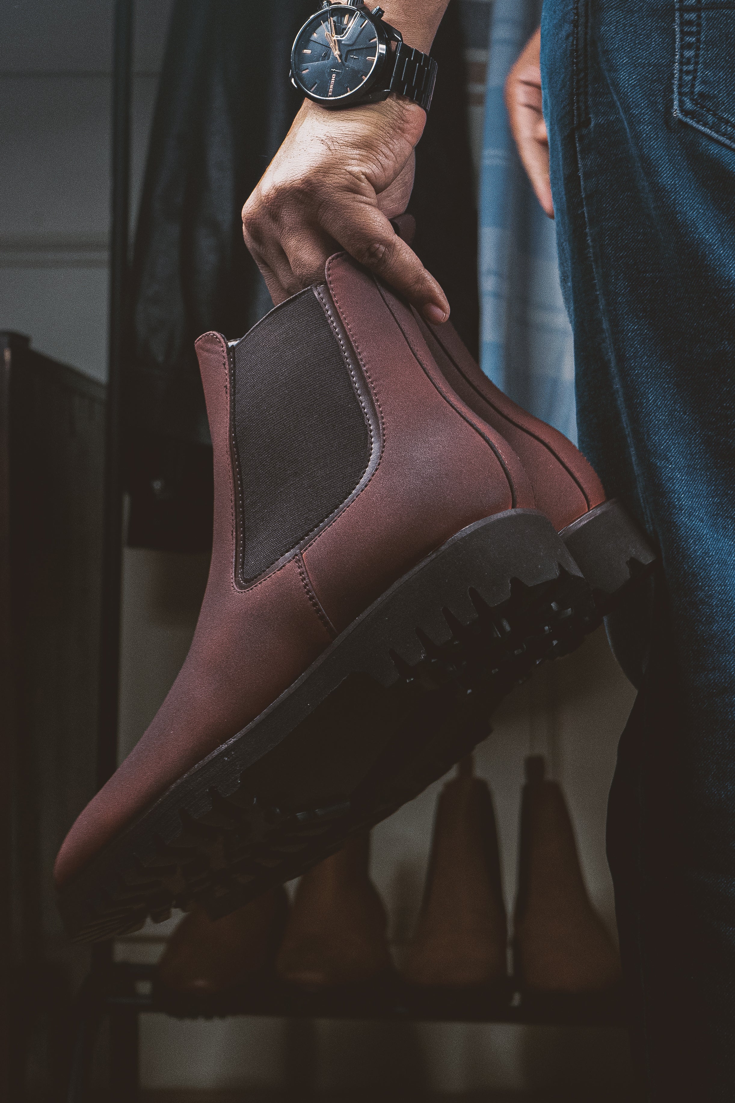 Brigadier Dark Burgundy Boots - Image 6