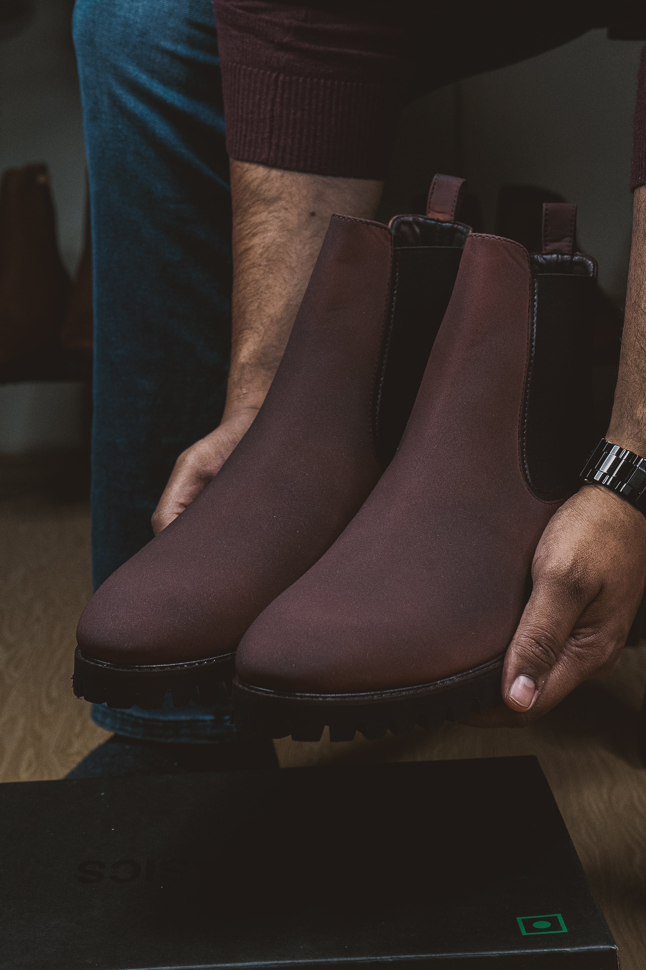 Brigadier Dark Burgundy Boots - Image 9