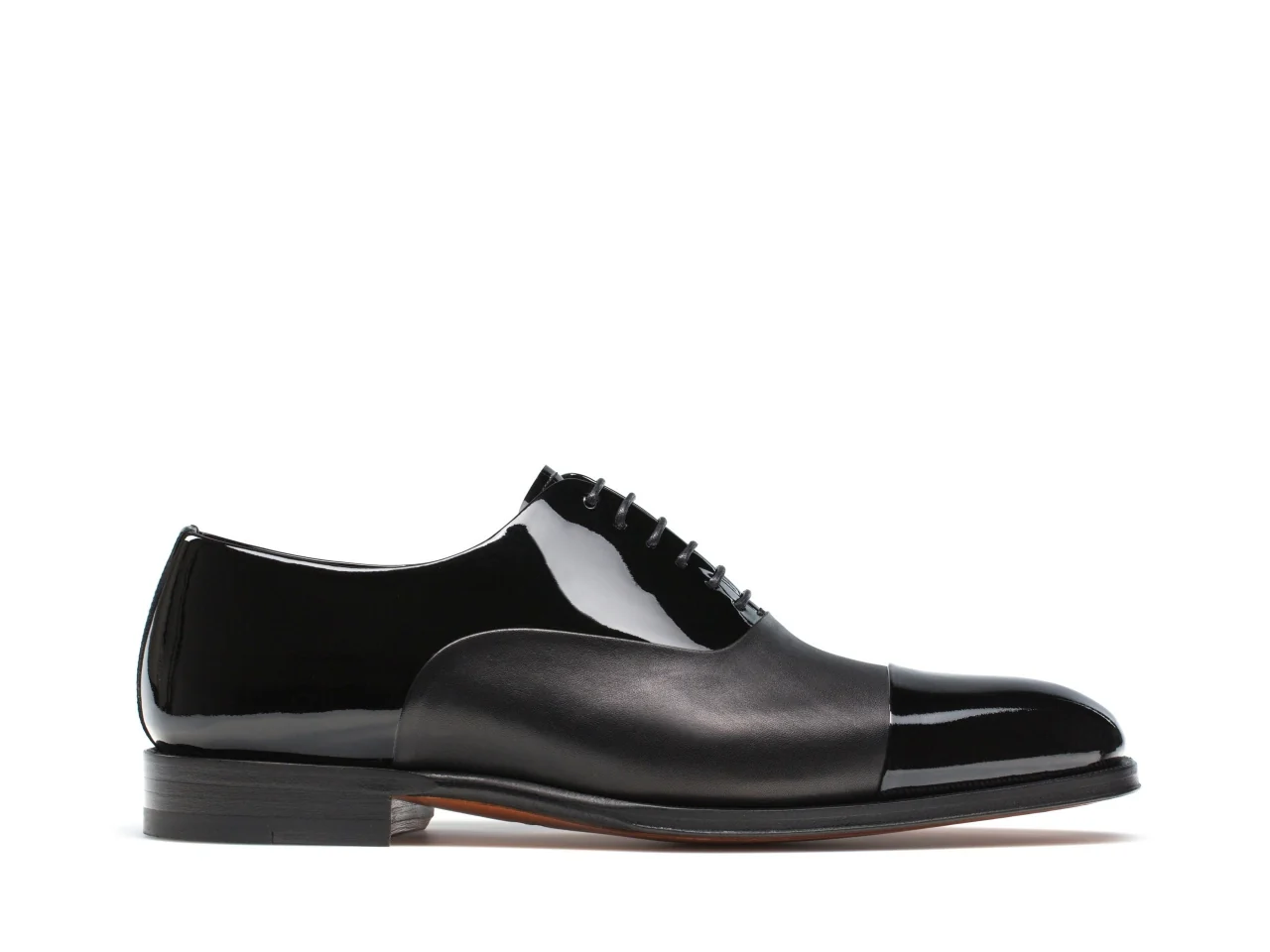 Lager Black Patent Oxford Shoes - Image 3