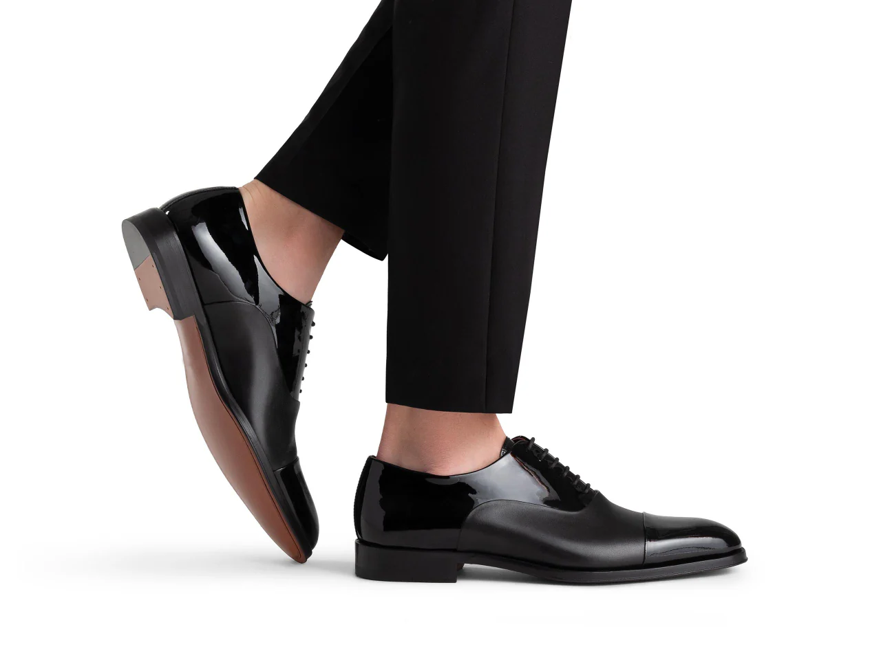 Lager Black Patent Oxford Shoes - Image 4