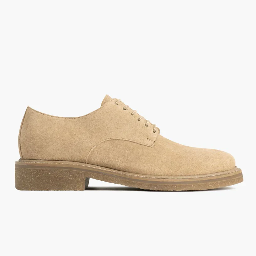 Luca Beige Suede Broader Shoes - Image 2