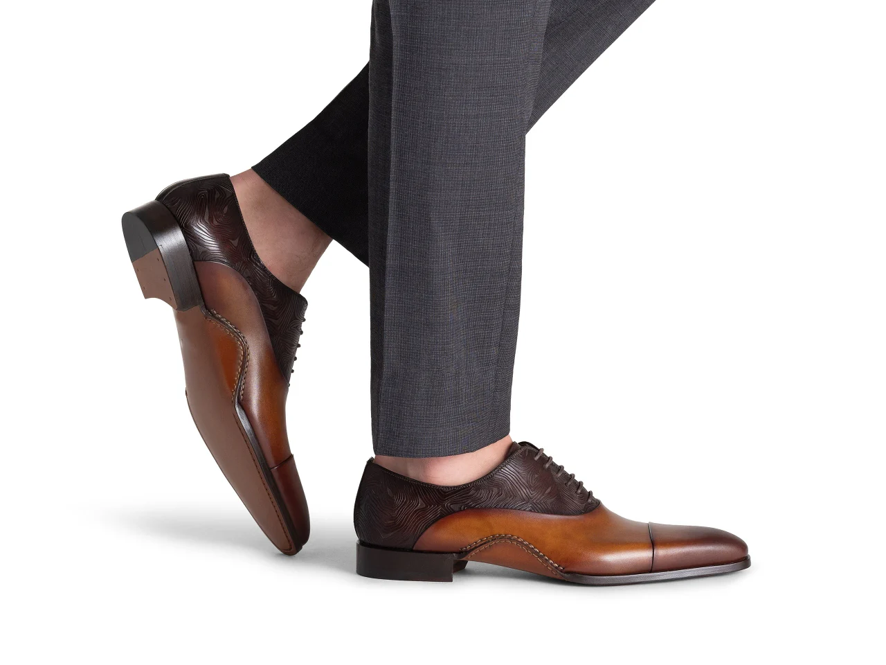 Maca Brown Oxford Shoes - Image 3