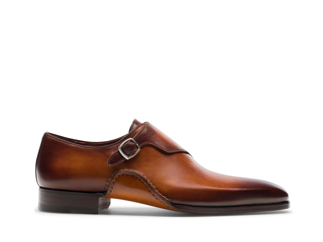 Marvel Brown Single Strap Monk Shoes - Image 3