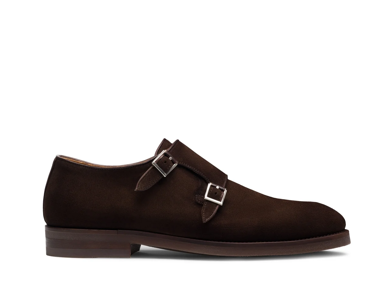 Quole Brown Suede Monk Shoes - Image 3