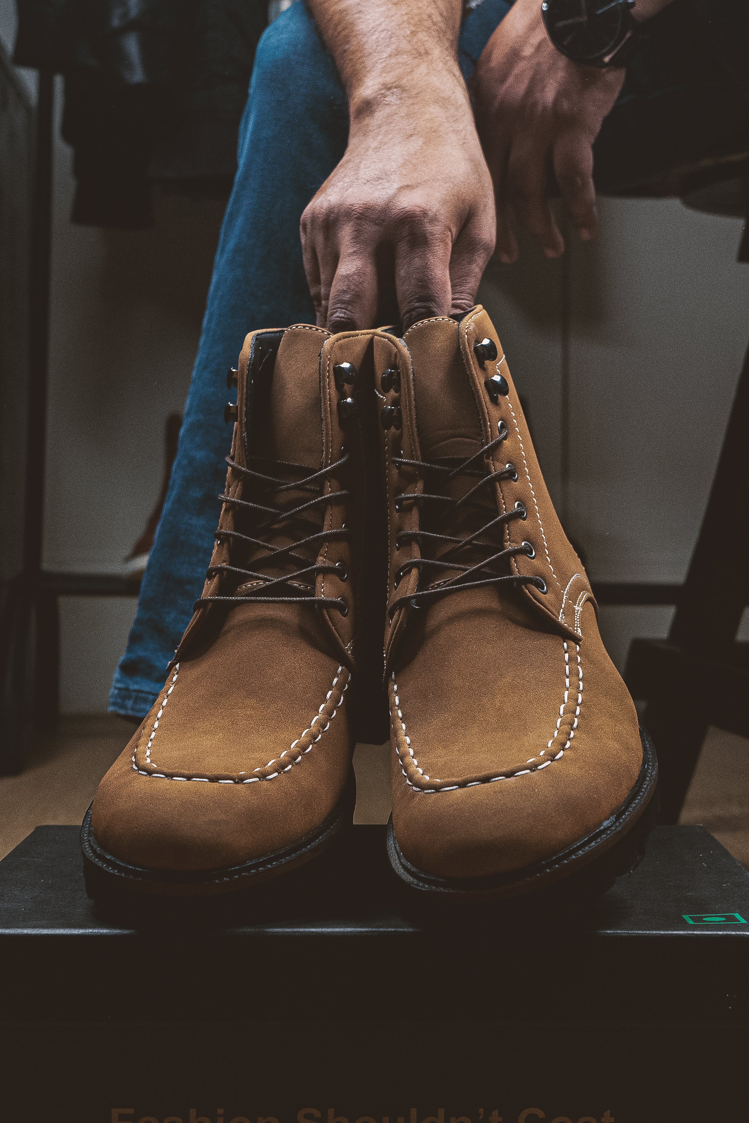 Sentinel Cinnamon Suede Boots - Image 3