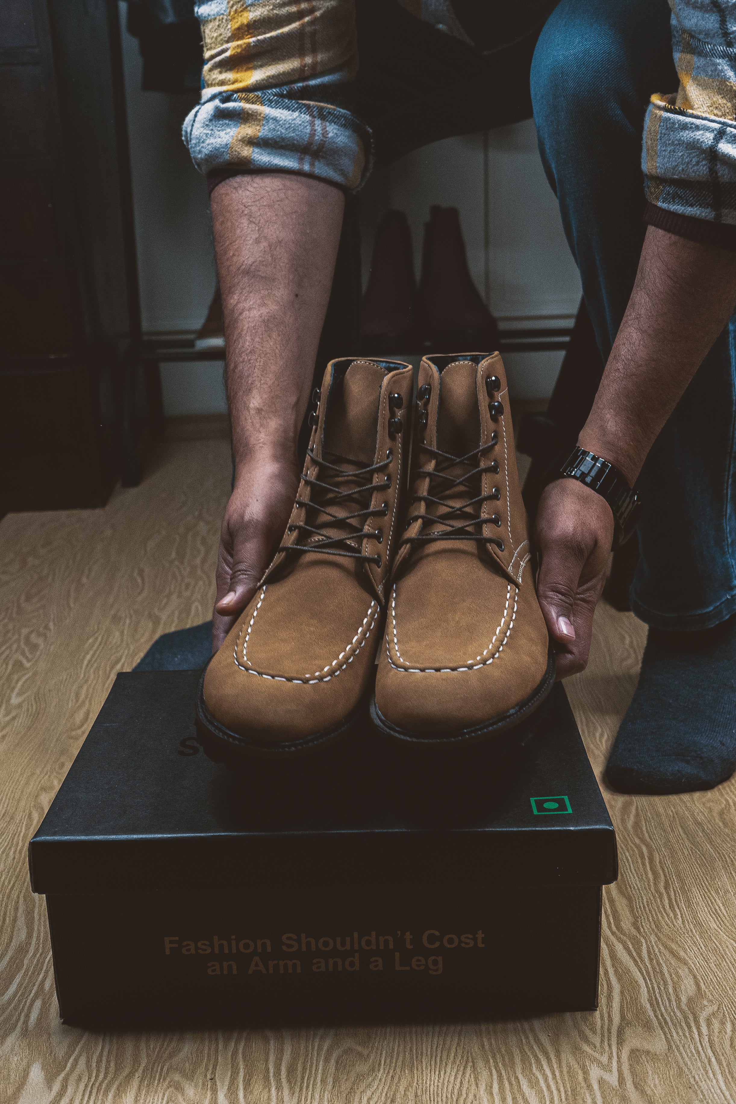Sentinel Cinnamon Suede Boots - Image 4