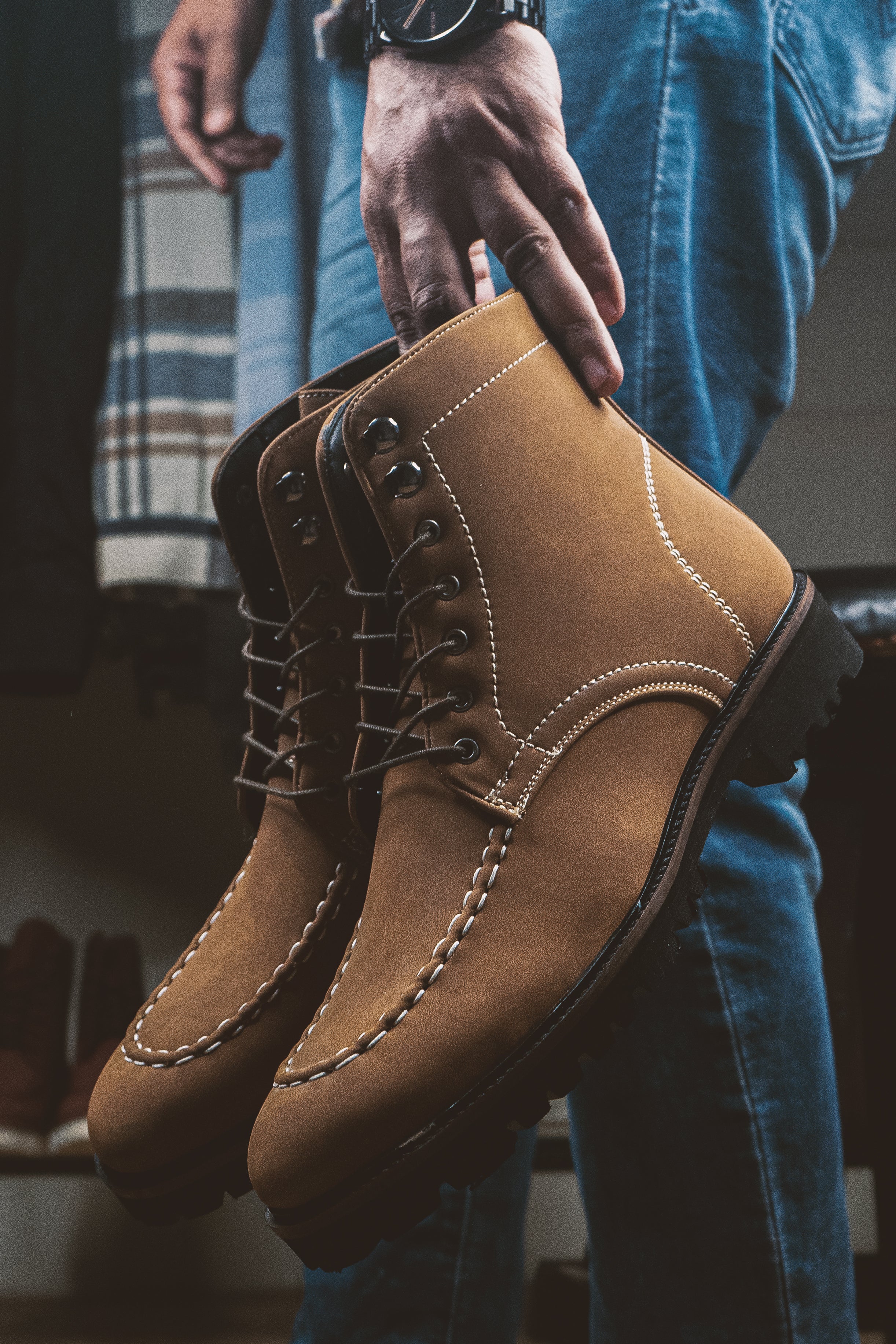 Sentinel Cinnamon Suede Boots - Image 5