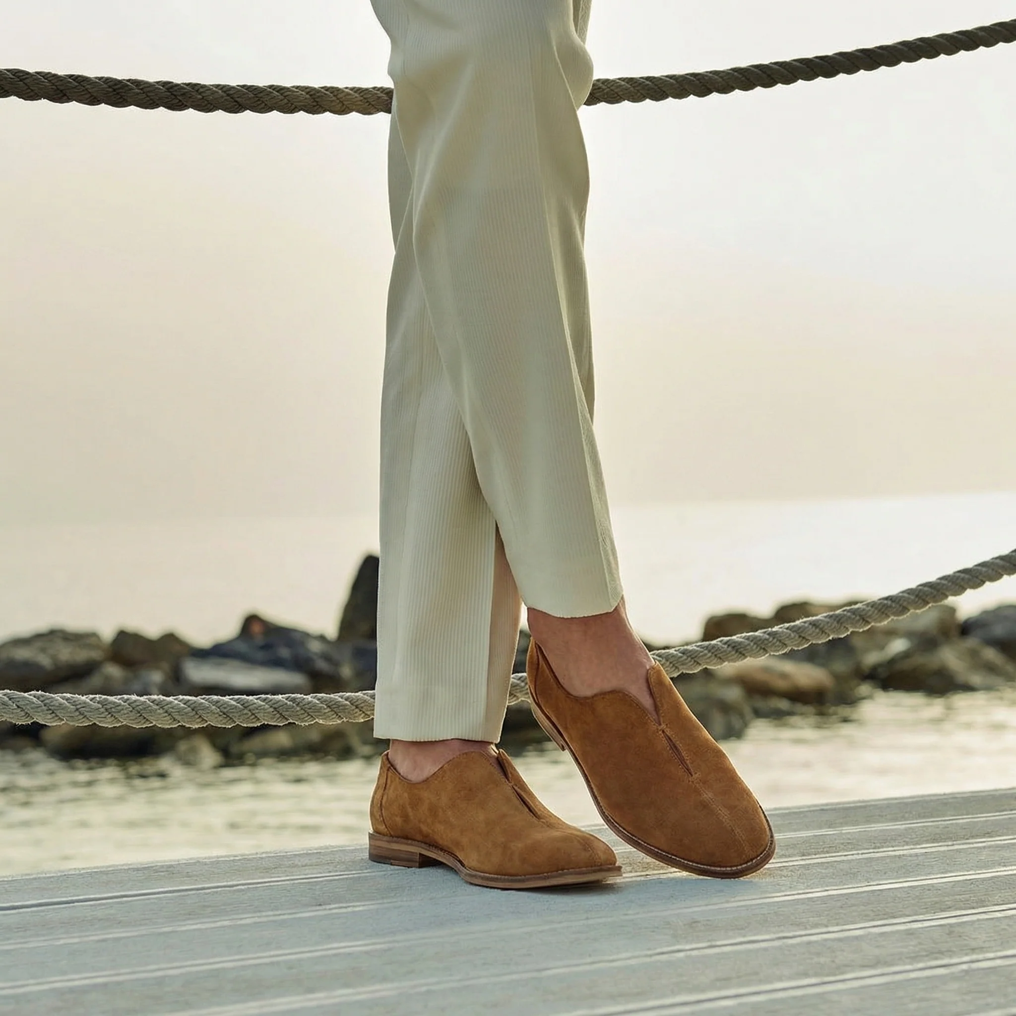 VB Beige Suede Sliffers