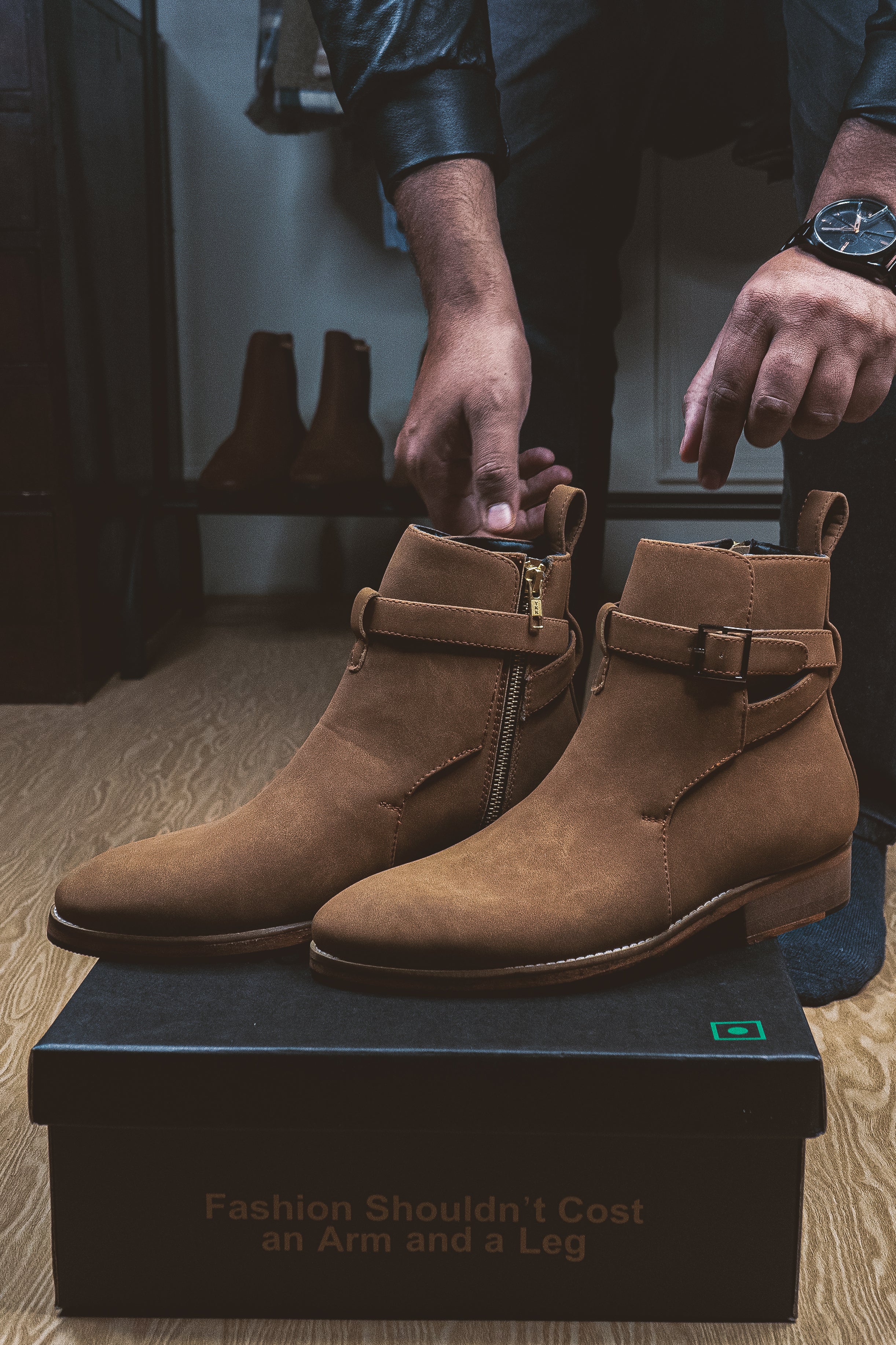 Sovereign Camel Suede Boots - Image 10