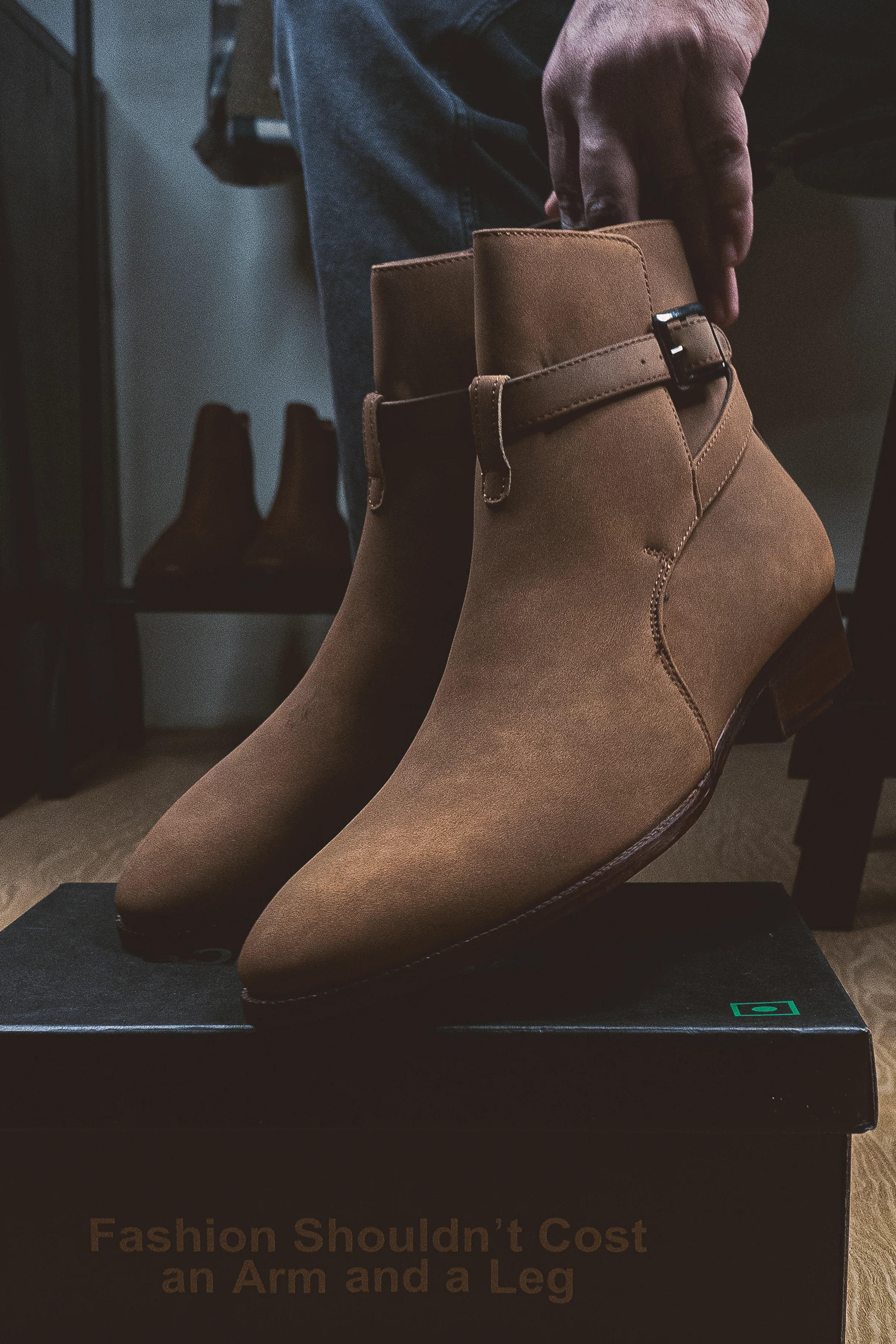 Sovereign Camel Suede Boots - Image 11