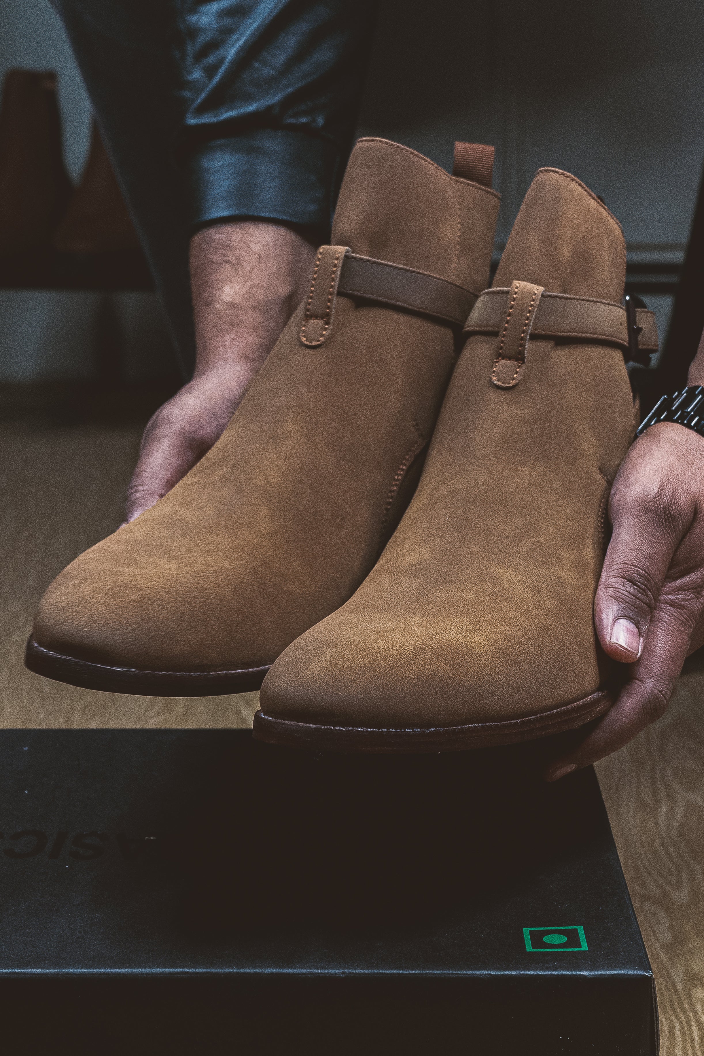 Sovereign Camel Suede Boots - Image 4