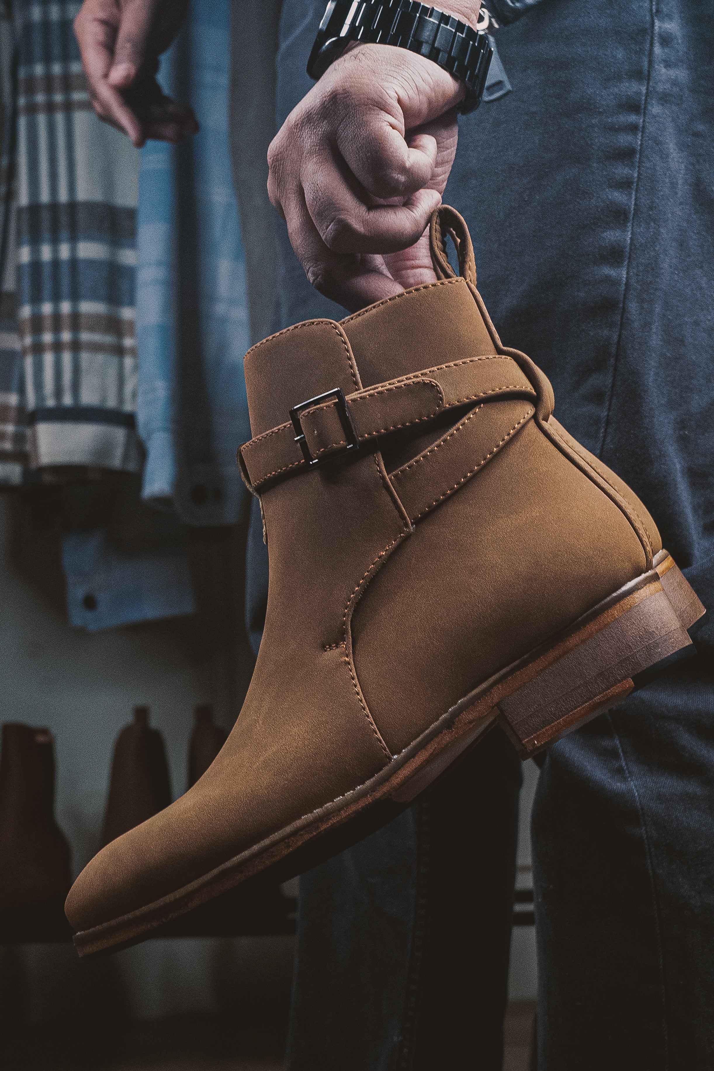 Sovereign Camel Suede Boots - Image 7