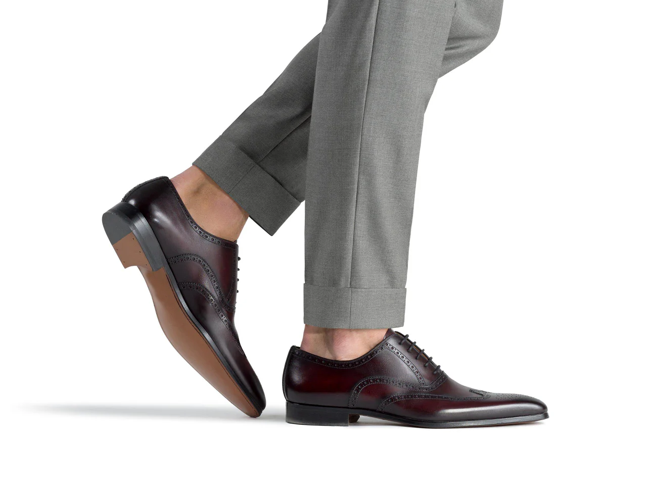 Stud Dark Brown Oxford Shoes - Image 4