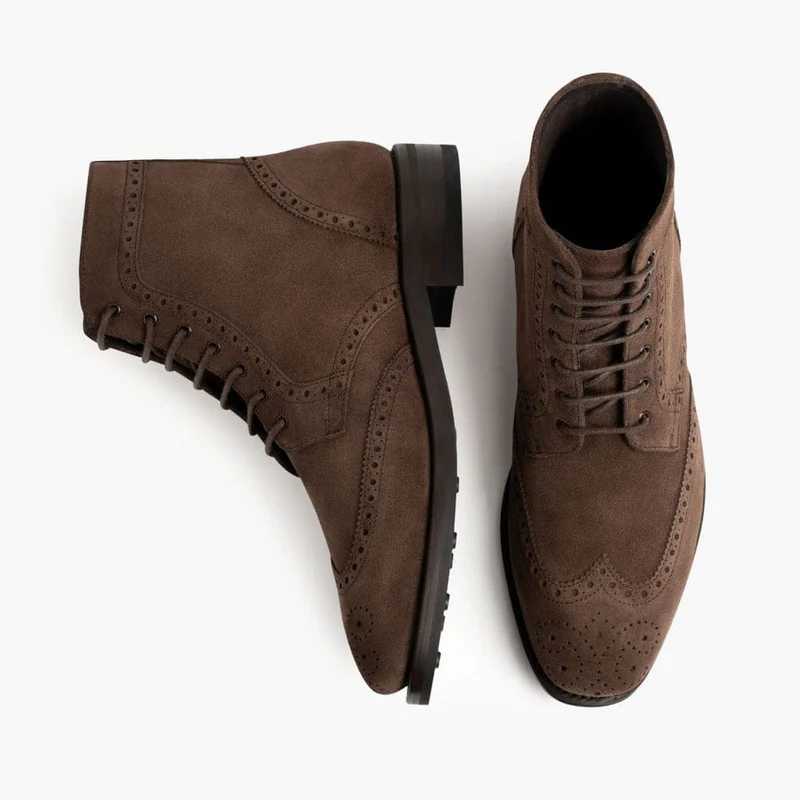 Vanguard Chocolate Suede Boots - Image 3