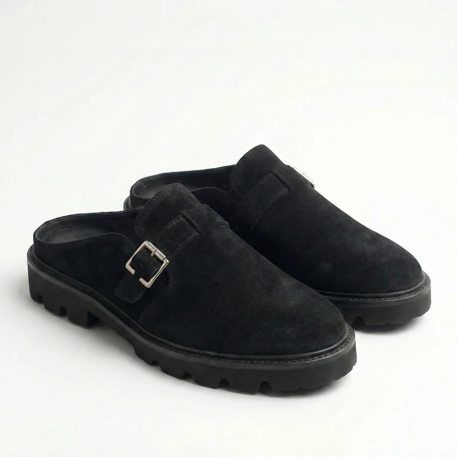 VB Velaro Black Suede Mules