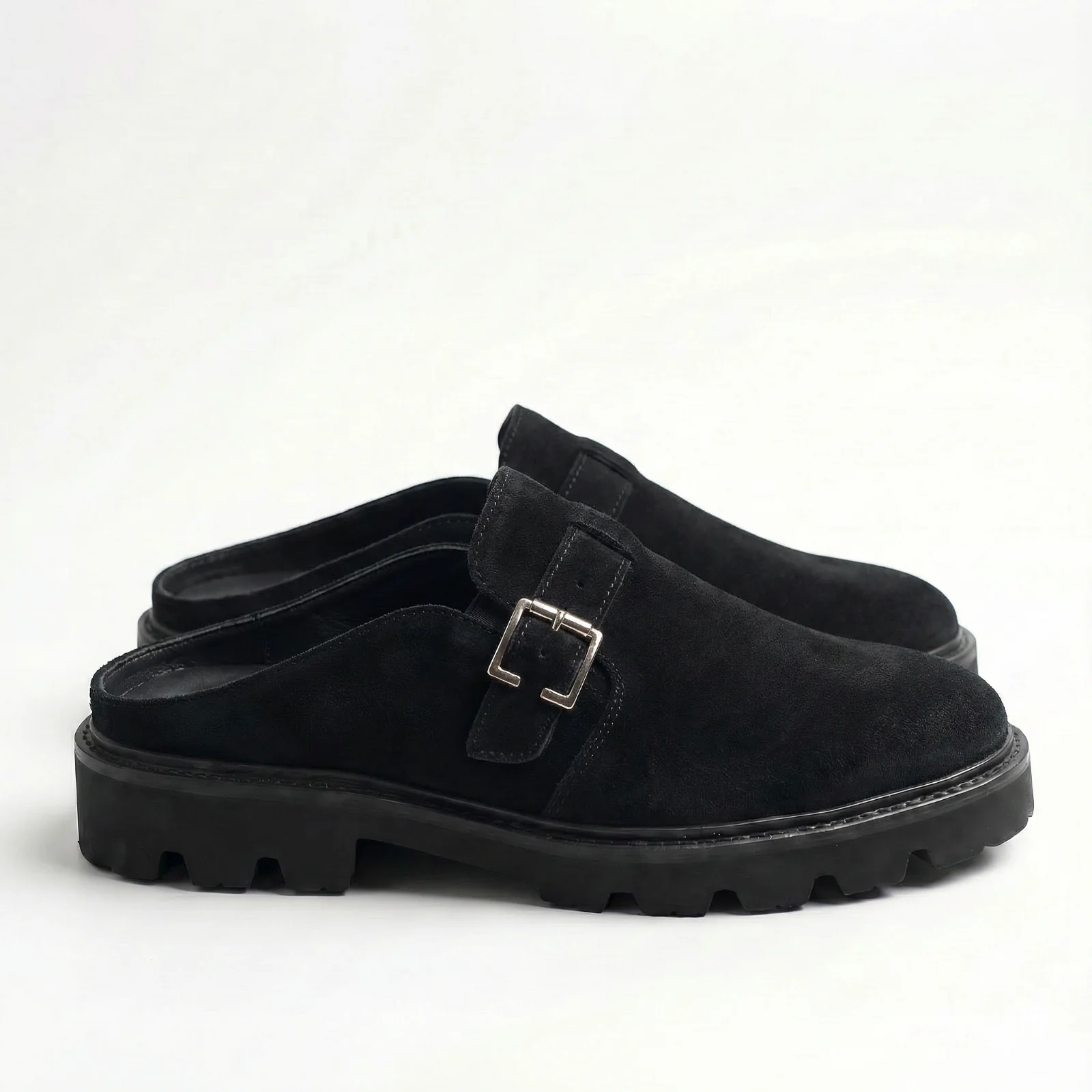 VB Velaro Black Suede Mules - Image 2