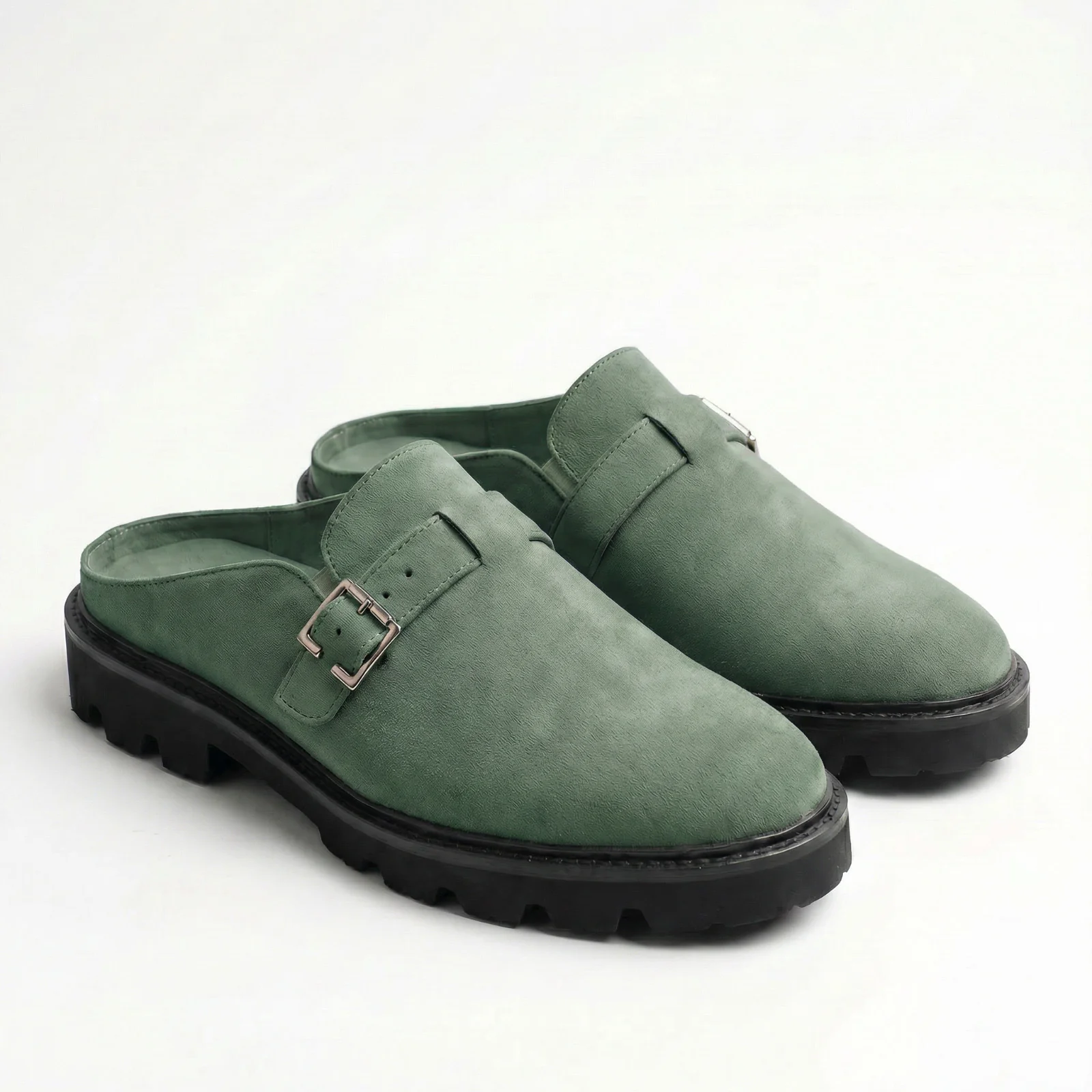 VB Velaro Green Suede Mules