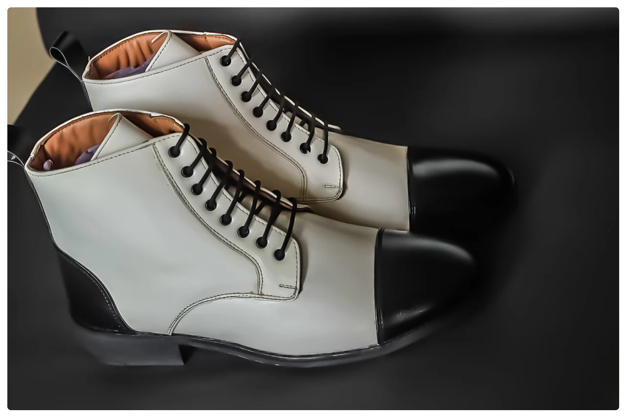White High Ankle Military Boots(New Arrivals) - Image 2
