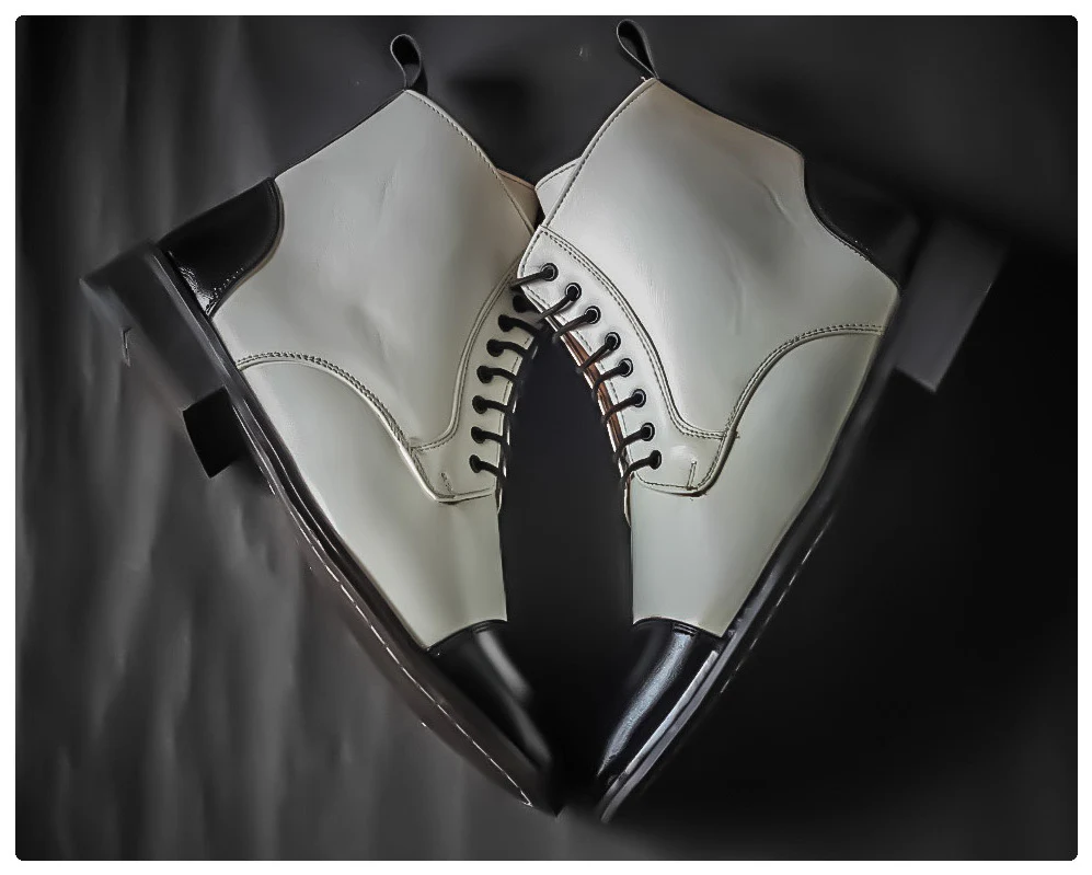 White High Ankle Military Boots(New Arrivals) - Image 3