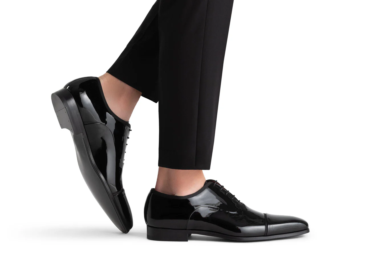 Yuan Black Patent Oxford Shoes - Image 4